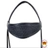 HILASON Western Horse Headstall Genuine American Leather Basket Weave Black | Bridle view 3