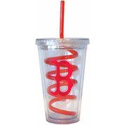 Boelter Brands MLB Boston Red Sox Swirl Straw Tumbler, 16-Ounce