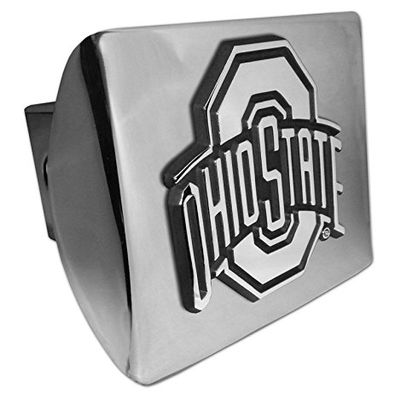 Ohio State University Shiny Chrome Hitch Cover