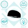 Bondi Band Headbands for Women, Tapered Anti Slip Workout Headbands That Stay In Place, Absorbent, Moisture Wicking, For Running, Yoga, Skiing and More, Athletic Yellow, 4 Inch view 3