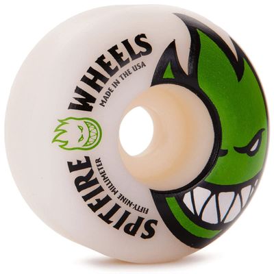 Spitfire White Bighead 99Du - 59Mm Skateboard Wheels (Default, Green)