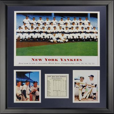 Legends Never Die 1953 New York Yankees World Series Champions Framed Photo Collage, 16" x 20"