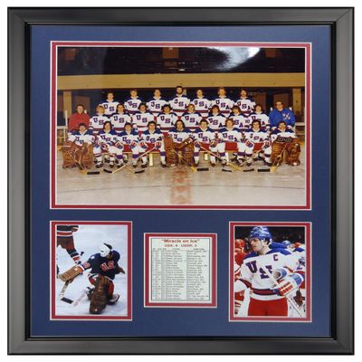Legends Never Die 1980 USA Hockey Framed Photo Collage, 16" x 20"
