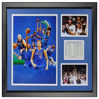 Legends Never Die 2011 Dallas Mavericks Champions Framed Photo Collage, 16" x 20"