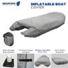 Newport UV Resistant Inflatable Dinghy Boat Cover, Grey, 9-10-Feet view 3