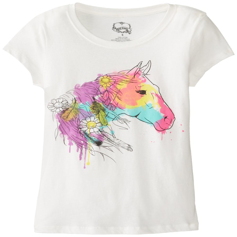 Hybrid Girls 7-16 Painted Mane, White, X-Large