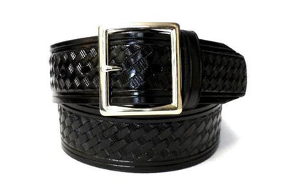 1.75-inch Basketweave Garrison Belt - Square Buckle - 040-40 inches