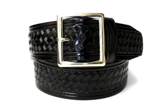1.75-inch Basketweave Garrison Belt - Square Buckle - 040-40 inches