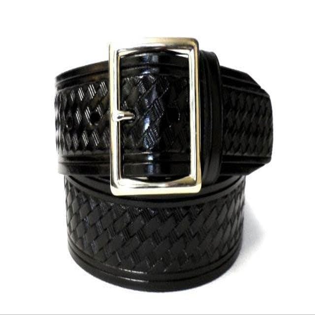 1.75-inch Basketweave Garrison Belt - Square Buckle - 042-42 inches