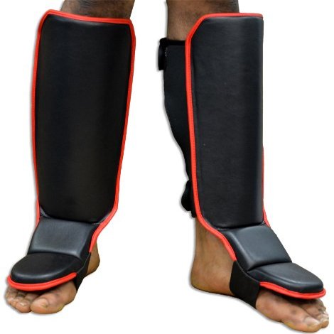 MMA Open Back Training Shin Guards (X-Large)