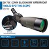 Barska Blackhawk 25-75x100 Angled Spotting Scope  Waterproof, Fogproof, Green Lens, Tripod Included  for Bird Watching, Hunting, Target Shooting, Travel & Outdoor Sports view 4