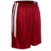 Champro Dri Gear Muscle Polyester Basketball Short, Youth Large, Scarlet, White view 1