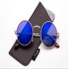 Glasses Hippy Vintage Retro Round Sunglasses & Clear Lens Glasses With Carrying Pouch view 2