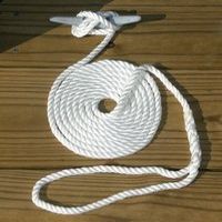 3-Strand Twisted Dock Line 3/8" x 20' (White)