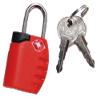 Made of lightweight and durable polycarbonate! TSA Padlock LX Red 1321 view 1