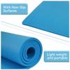 Fitvids 1/2-Inch Thick High Density Foam Exercise Yoga Mat with Carrying Strap, For Cushioning The Body Against Hard Floors, Blue view 4