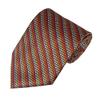 NYFASHION101 Multi Shaded Vertical Chevron Microfiber 2.75" Slim Necktie, Brown view 1