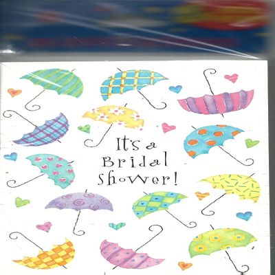 It's a Bridal Shower! 20 Count with Envelopes Party Birthday Umbrellas