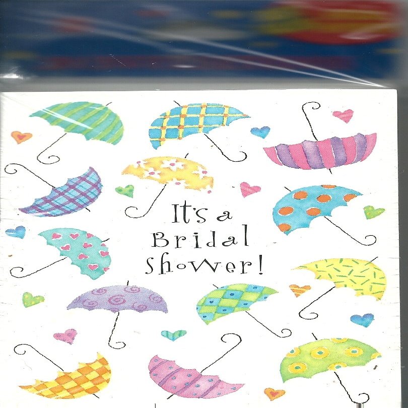 It's a Bridal Shower! 20 Count with Envelopes Party Birthday Umbrellas