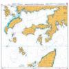 UKHO BA Chart 1055: Aegean Sea  Greece and Turkey, Rhodes Channel and Gkova Krfezi view 1