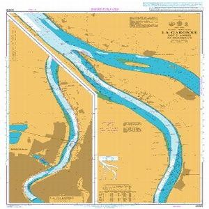 UKHO BA Chart 3069: La Garonne Bec d'Ambes to Bordeaux