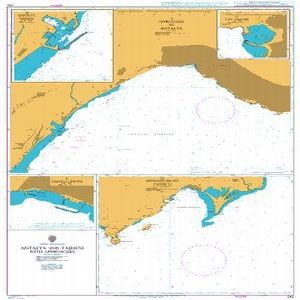 UKHO BA Chart 242: Antalya and Tasucu with Approaches