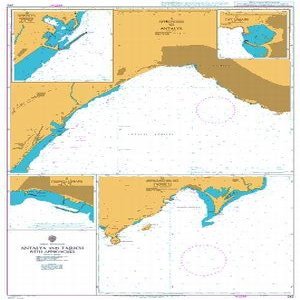 UKHO BA Chart 242: Antalya and Tasucu with Approaches