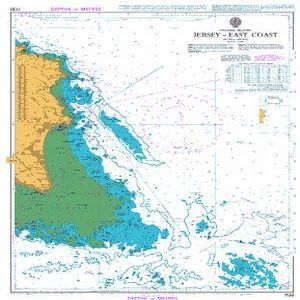 UKHO BA Chart 1138: Channel Islands, Jersey East Coast