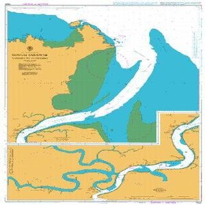UKHO BA Chart 1822: Sungai Sarawak
