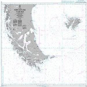 UKHO BA Chart 539: Puerto Santa Cruz to Cabo Pilar Including The Falkland Islands