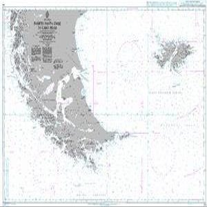 UKHO BA Chart 539: Puerto Santa Cruz to Cabo Pilar Including The Falkland Islands