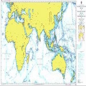 UKHO BA Chart 4016: A Planning Chart for The Eastern Atlantic Ocean to The Western Pacific Ocean
