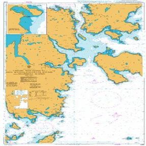 UKHO BA Chart 3292: Eastern Approaches to Yell Sound Colgrave Sound and Bluemull Sound