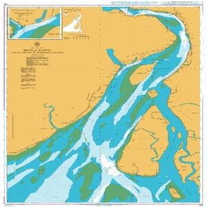 UKHO BA Chart 136: Hugli River - Sagar Roads to Kukrahati Reach