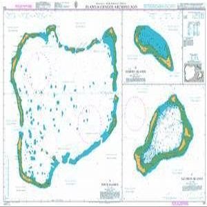 UKHO BA Chart 725: British Indian Ocean Territory, Plans in Chagos Archipelago