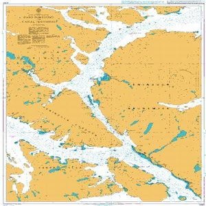 UKHO BA Chart 4262: Paso Tortuoso and Canal Jeronimo