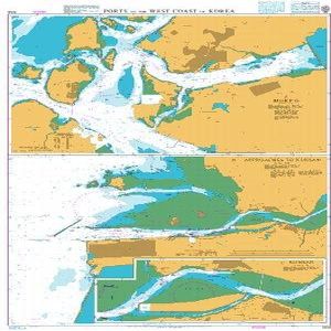 UKHO BA Chart 1558: Ports on The West Coast of Korea