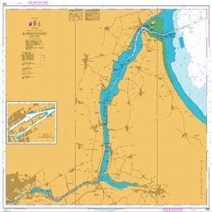 UKHO BA Chart 905: Denmark Kattegat, Randers Fjord. Randers