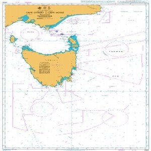 UKHO BA Chart 4644: Cape Otway to Cape Howe Including Tasmania