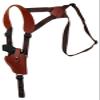 Barsony Burgundy Leather Vertical Cross Harness Shoulder Holster for Taurus 731 856 Right view 1