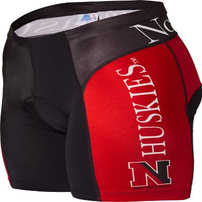 Adrenaline Promotions NCAA Northeastern Huskies Cycling Shorts, Small, Red