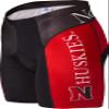 Adrenaline Promotions NCAA Northeastern Huskies Cycling Shorts, Small, Red view 1