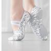MSMAX Costume Footwear Soft Ballerina Shoes for Women Party Flats Silver 7 M US Women view 2