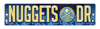 Rico Industries NBA Denver Nuggets High-Res Plastic Street Sign