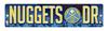 Rico Industries NBA Denver Nuggets High-Res Plastic Street Sign view 1