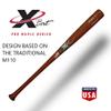 X Bats Pro Model Wood Baseball Bats (Pro Model 11 | Contact/Gap Hitters, 33 Inch) view 3