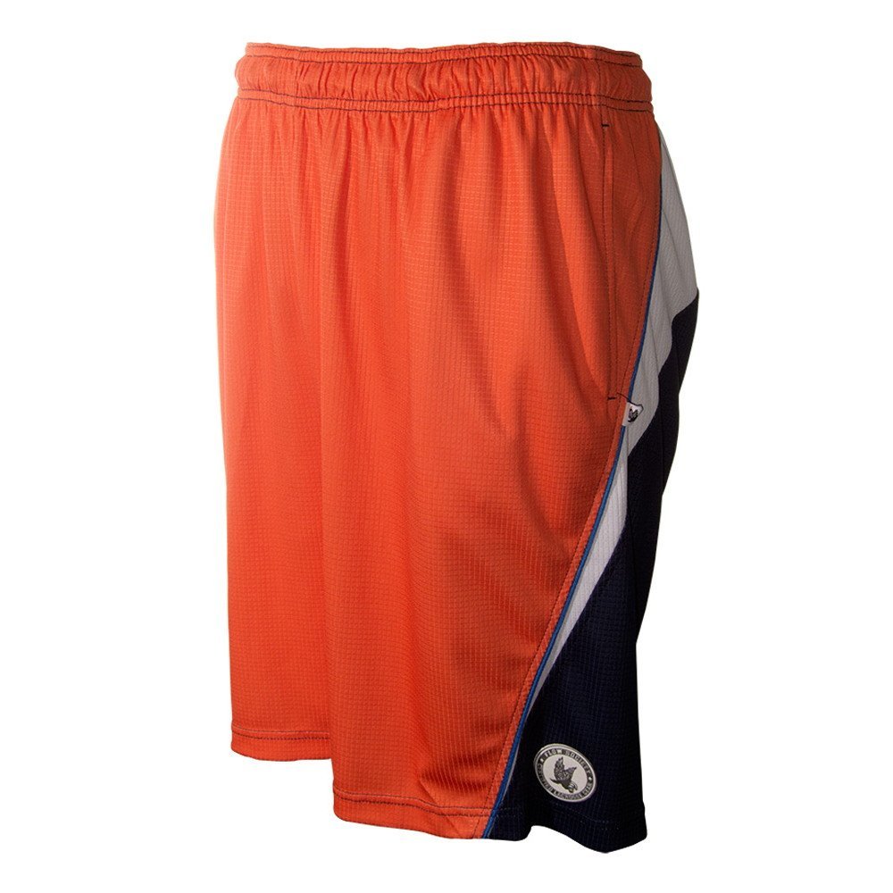 Flow Society Big Block Orange Performance Lacrosse Shorts Small
