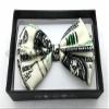 Color Tuxedo Classic Bow Tie, Cravat, Necktie, Neckwear Adjustable Men's Fashion Bowtie - Money view 1