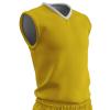 Champro Clutch Z-Cloth, Dri-Gear Reversible Basketball Jersey, Adult 3X-Large, Gold, White view 1