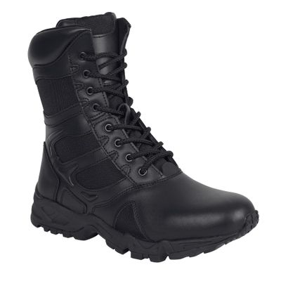 Rothco Forced Entry Deployment Boot with Side Zipper 8 Inch Tactical Uniform Boots Black 5 Regular